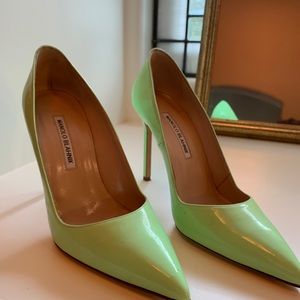 Manolo patent leather pumps